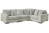Regent Park Pewter 4-Piece Sectional from Ashley - Luna Furniture