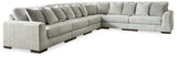 Regent Park Pewter 6-Piece Sectional from Ashley - Luna Furniture