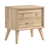 Marrin Natural Oak 5-Piece Bedroom Set (Queen Bed, Nightstand, Dresser, Mirror, Chest) from Homelegance - Luna Furniture