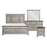 Marquette Gray/Brown Panel Bedroom Set from Homelegance - Luna Furniture