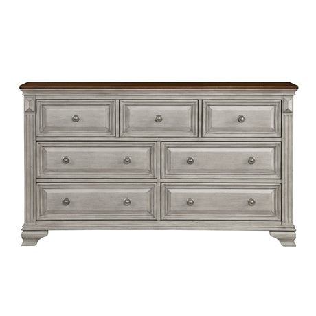 Marquette Gray/Brown Panel Bedroom Set from Homelegance - Luna Furniture