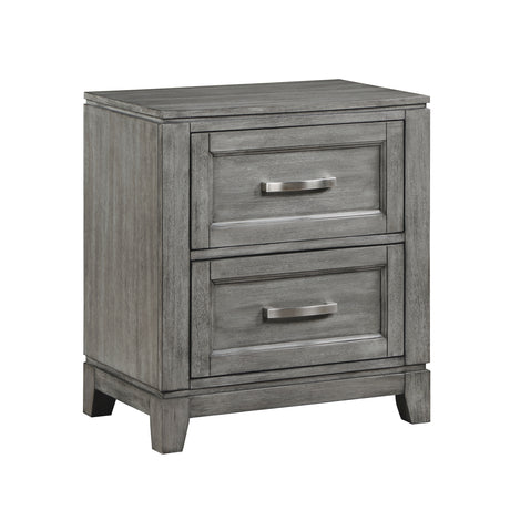 Garretson Gray 5-Piece Bedroom Set (Queen Bed, Nightstand, Dresser, Mirror, Chest) from Homelegance - Luna Furniture