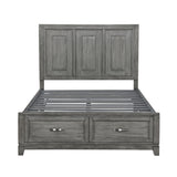 Garretson Gray 5-Piece Bedroom Set (Queen Bed, Nightstand, Dresser, Mirror, Chest) from Homelegance - Luna Furniture