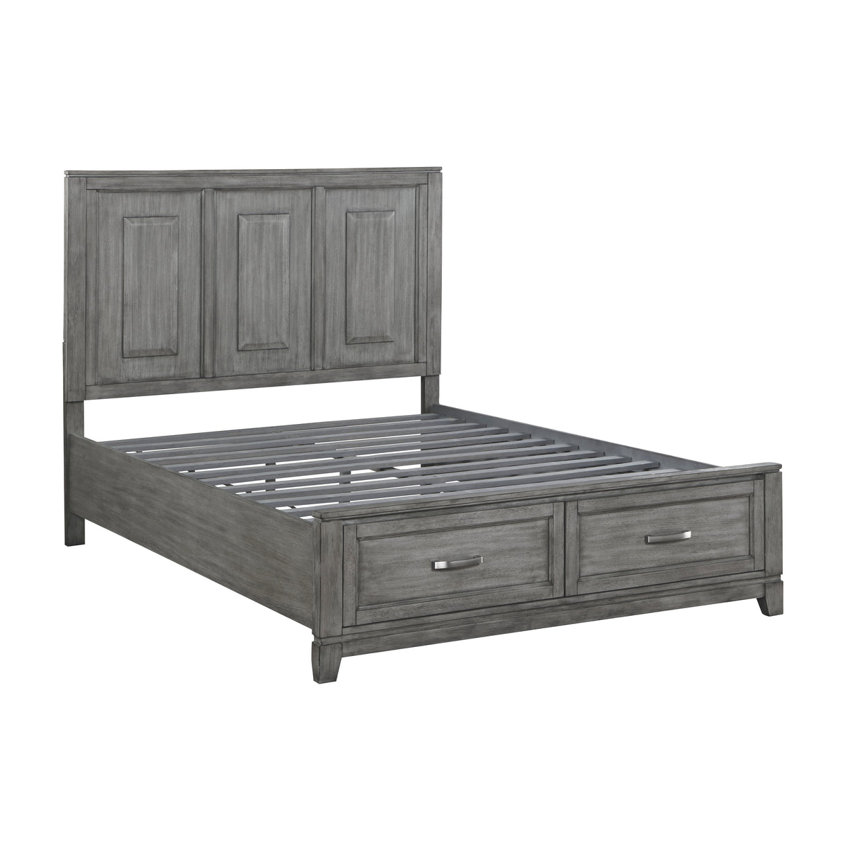 Garretson Gray 5-Piece Bedroom Set (Queen Bed, Nightstand, Dresser, Mirror, Chest) from Homelegance - Luna Furniture