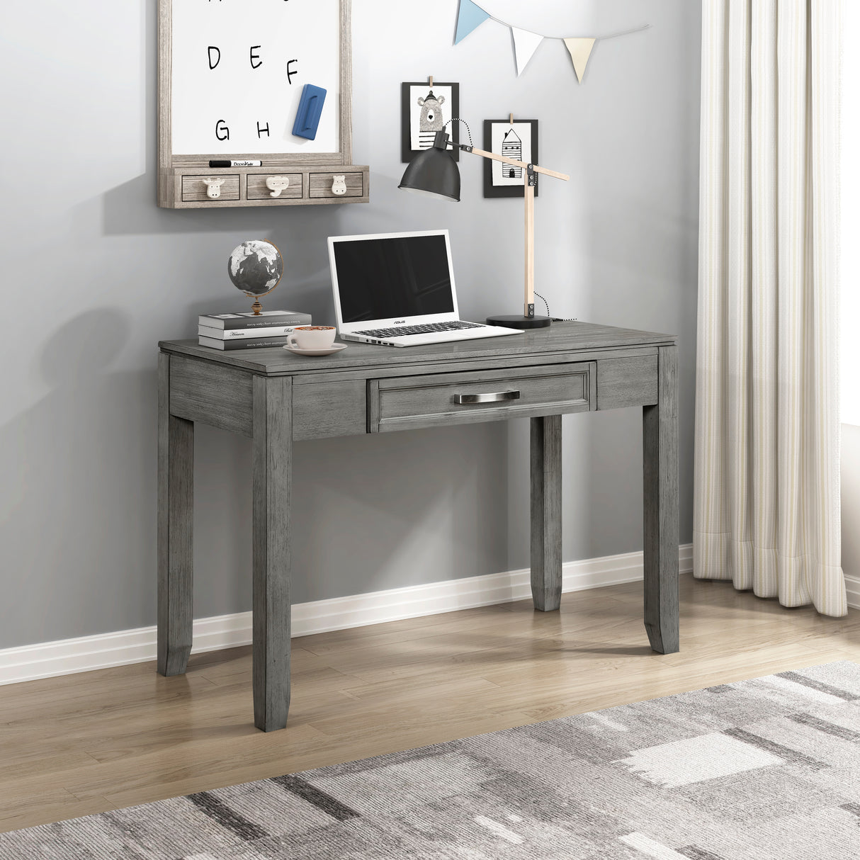 Garretson Gray Writing Desk from Homelegance - Luna Furniture