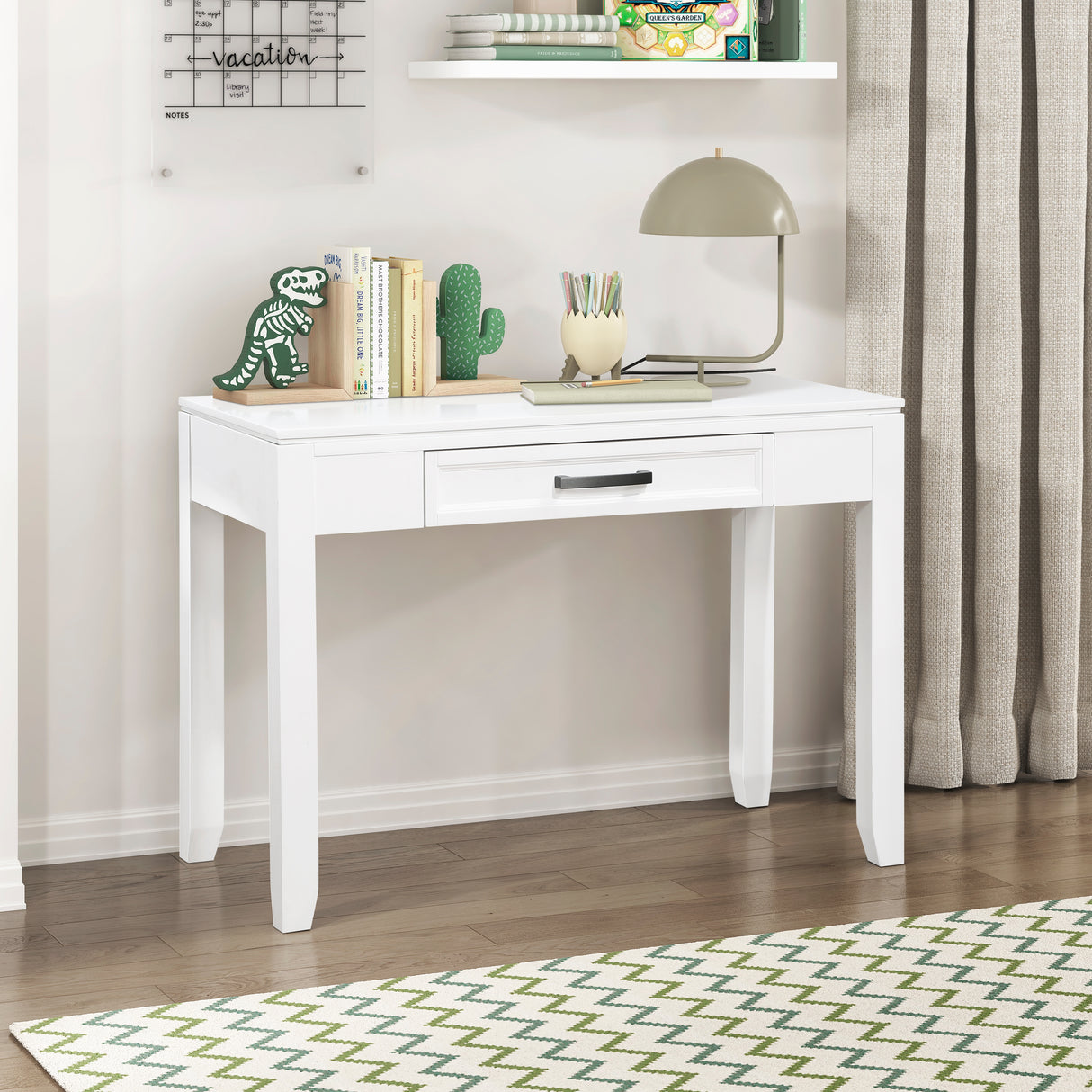 Garretson White Writing Desk from Homelegance - Luna Furniture