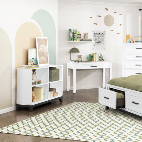 Garretson White Bookcase from Homelegance - Luna Furniture