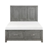 Garretson Gray Full Storage Platform Bed from Homelegance - Luna Furniture