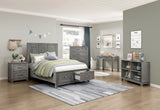 Garretson Gray Full Storage Platform Bed from Homelegance - Luna Furniture