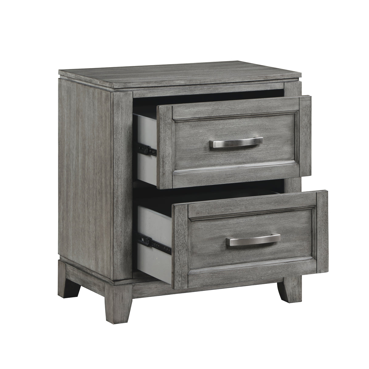 Garretson Gray 5-Piece Youth Bedroom Set (Twin Bed, Nightstand, Dresser, Mirror, Chest) from Homelegance - Luna Furniture