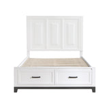 Garretson White 5-Piece Bedroom Set (Queen Bed, Nightstand, Dresser, Mirror, Chest) from Homelegance - Luna Furniture