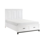 Garretson White 5-Piece Bedroom Set (Queen Bed, Nightstand, Dresser, Mirror, Chest) from Homelegance - Luna Furniture