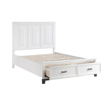 Garretson White 5-Piece Bedroom Set (Queen Bed, Nightstand, Dresser, Mirror, Chest) from Homelegance - Luna Furniture