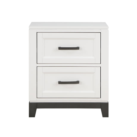 Garretson White 5-Piece Bedroom Set (Queen Bed, Nightstand, Dresser, Mirror, Chest) from Homelegance - Luna Furniture