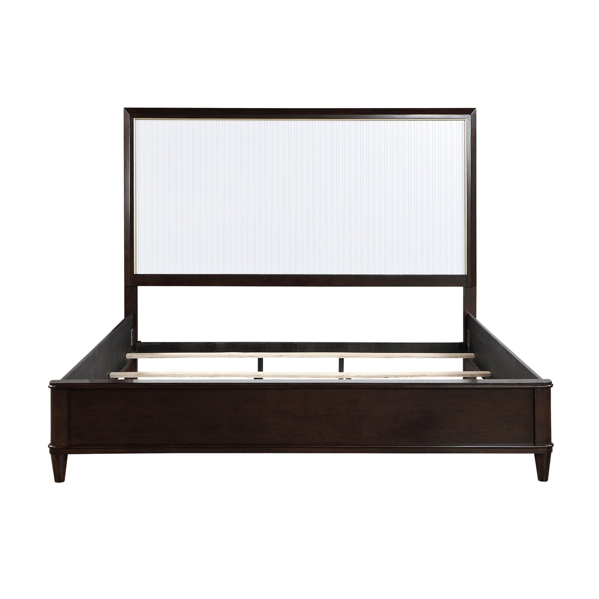 Niles White/Cherry 5-Piece Bedroom Set (Queen Bed, Nightstand, Dresser, Mirror, Chest) from Homelegance - Luna Furniture