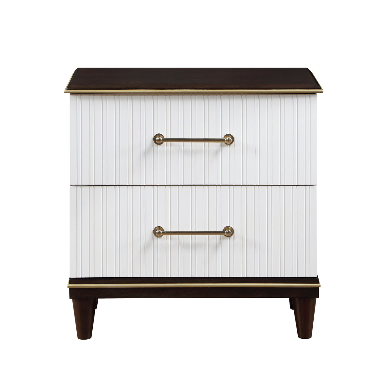 Garretson White 5-Piece Youth Bedroom Set (Twin Bed, Nightstand, Dresser, Mirror, Chest) from Homelegance - Luna Furniture