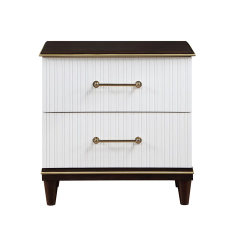 Garretson White 5-Piece Youth Bedroom Set (Twin Bed, Nightstand, Dresser, Mirror, Chest) from Homelegance - Luna Furniture