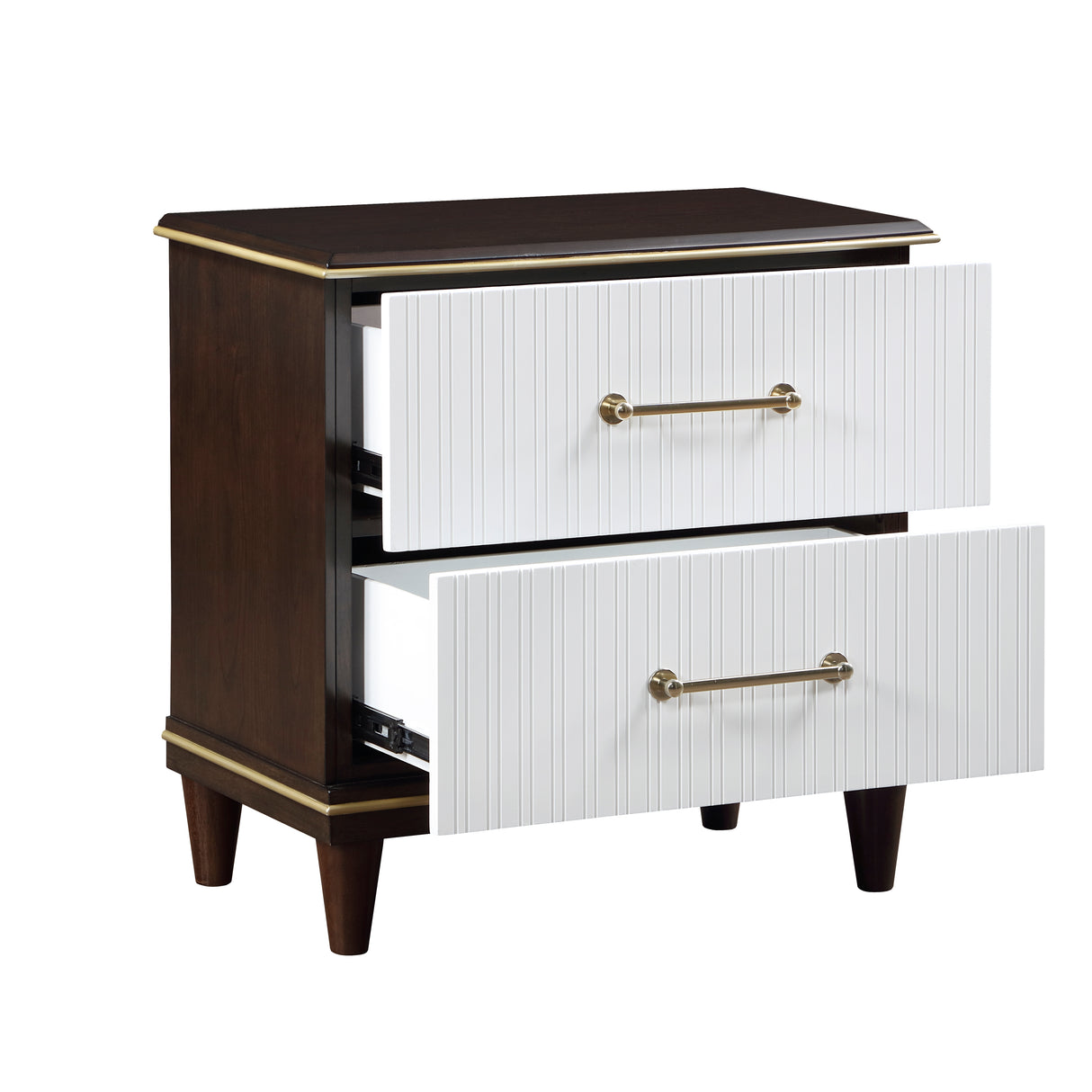 Garretson White 5-Piece Youth Bedroom Set (Twin Bed, Nightstand, Dresser, Mirror, Chest) from Homelegance - Luna Furniture