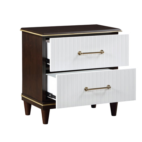 Garretson White 5-Piece Youth Bedroom Set (Twin Bed, Nightstand, Dresser, Mirror, Chest) from Homelegance - Luna Furniture