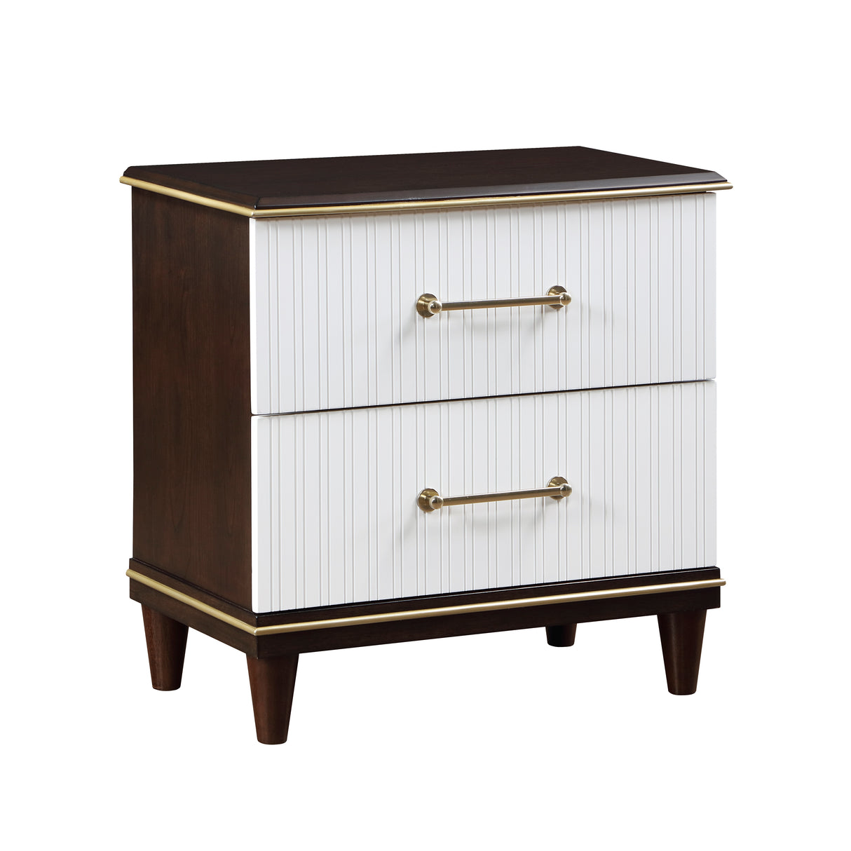 Garretson White 5-Piece Youth Bedroom Set (Twin Bed, Nightstand, Dresser, Mirror, Chest) from Homelegance - Luna Furniture