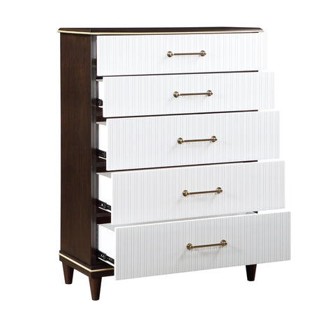 Niles White/Cherry Mirror (Mirror Only) from Homelegance - Luna Furniture