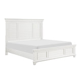 Chesterton Antique White/Dark Brown Queen Bed from Homelegance - Luna Furniture