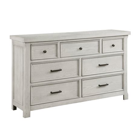 Providence Light Gray 5-Piece Bedroom Set (Queen Bed, Nightstand, Dresser, Mirror, Chest) from Homelegance - Luna Furniture