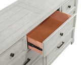 Providence Light Gray 5-Piece Bedroom Set (Queen Bed, Nightstand, Dresser, Mirror, Chest) from Homelegance - Luna Furniture