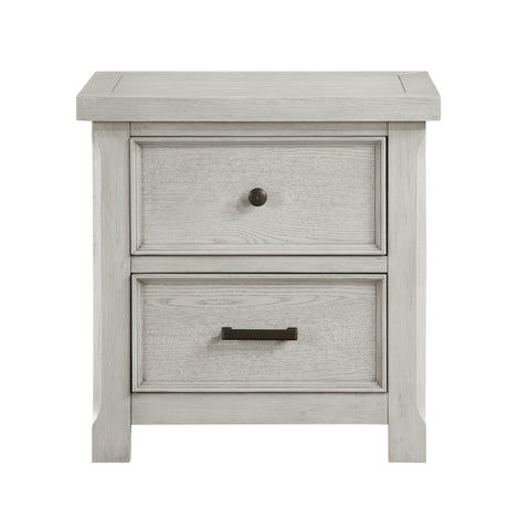 Providence Light Gray 5-Piece Bedroom Set (Queen Bed, Nightstand, Dresser, Mirror, Chest) from Homelegance - Luna Furniture