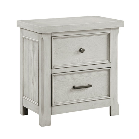 Providence Light Gray 5-Piece Bedroom Set (Queen Bed, Nightstand, Dresser, Mirror, Chest) from Homelegance - Luna Furniture