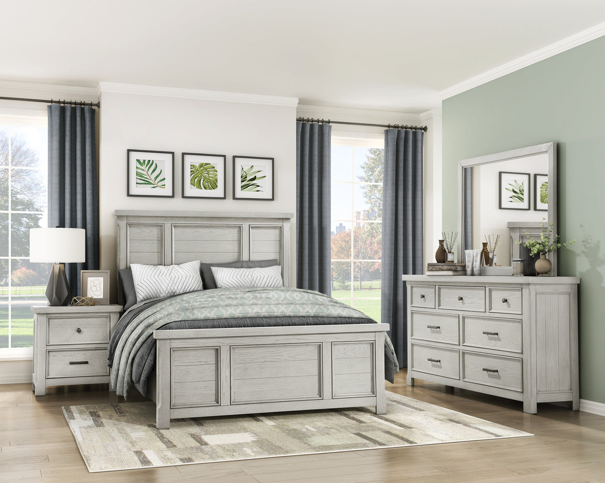 Providence Light Gray Eastern King Bed from Homelegance - Luna Furniture