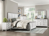 Chesterton Antique White/Dark Brown California King Bed from Homelegance - Luna Furniture