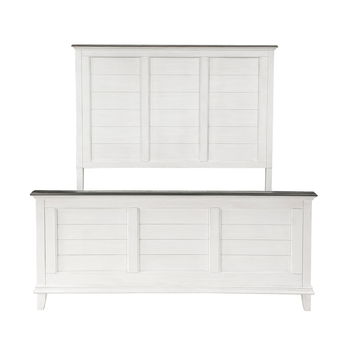 Chesterton Antique White/Dark Brown California King Bed from Homelegance - Luna Furniture
