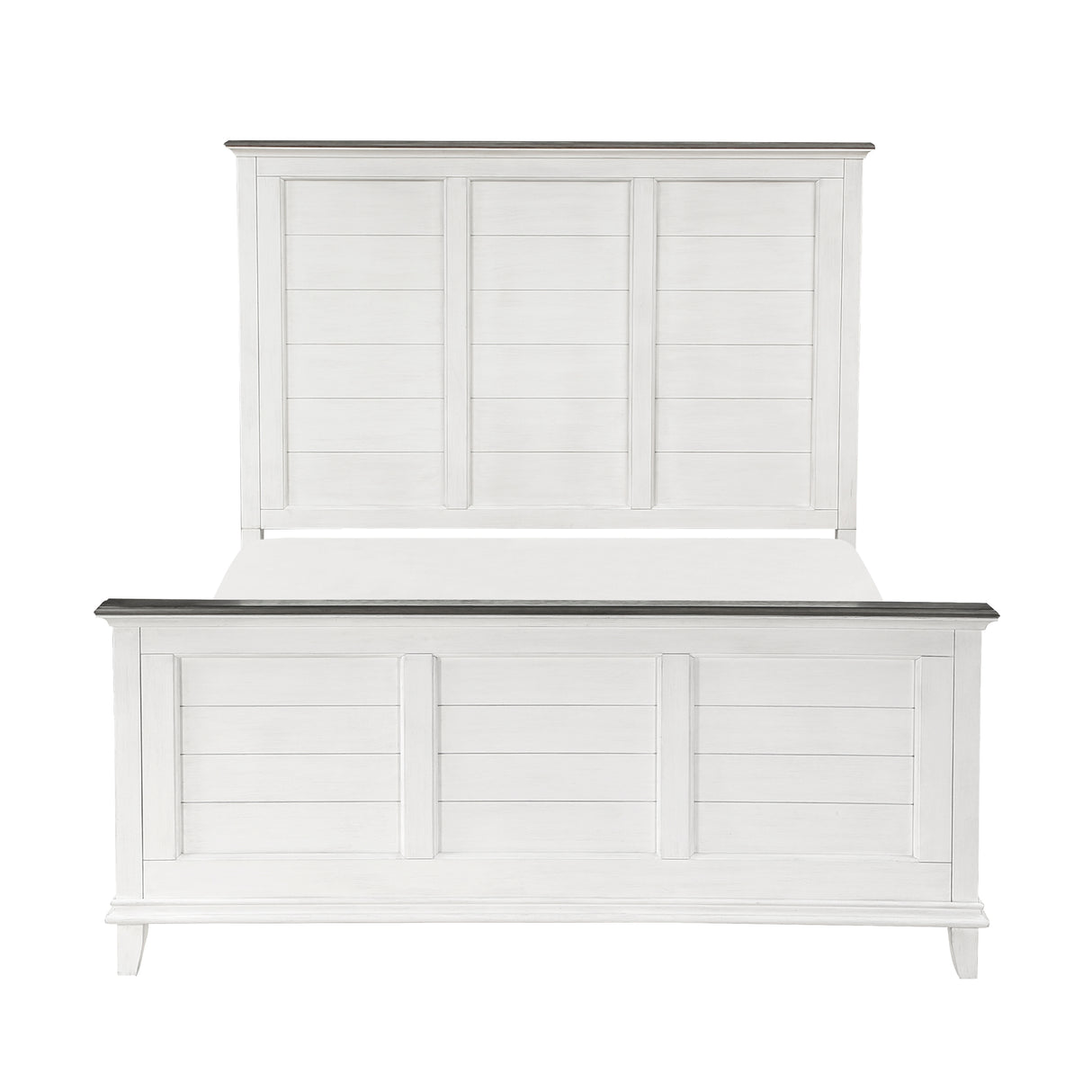 Chesterton Antique White/Dark Brown California King Bed from Homelegance - Luna Furniture