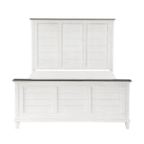 Chesterton Antique White/Dark Brown California King Bed from Homelegance - Luna Furniture