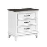 Chesterton Antique White/Dark Brown Queen Bed from Homelegance - Luna Furniture