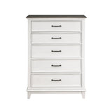 Chesterton Antique White/Dark Brown Nightstand from Homelegance - Luna Furniture
