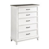 Chesterton Antique White/Dark Brown Nightstand from Homelegance - Luna Furniture