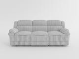 Goodland Gray Double Reclining Loveseat with Center Console from Homelegance - Luna Furniture