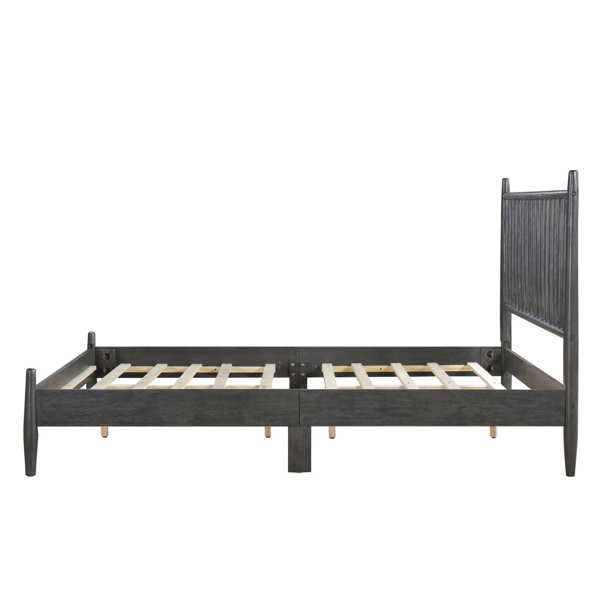 Brickell Gray Twin Platform Bed from Homelegance - Luna Furniture