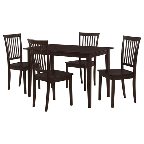Gomez Cappuccino 5-Piece Dining Set from Coaster - Luna Furniture