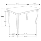 Gomez Cappuccino 5-Piece Dining Set from Coaster - Luna Furniture
