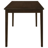 Guillen Cappuccino and Dark Brown 5-Piece Dining Set with Bench from Coaster - Luna Furniture
