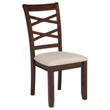 Barton Dark Brown 5-Piece Round Wood Dining Set from Coaster - Luna Furniture