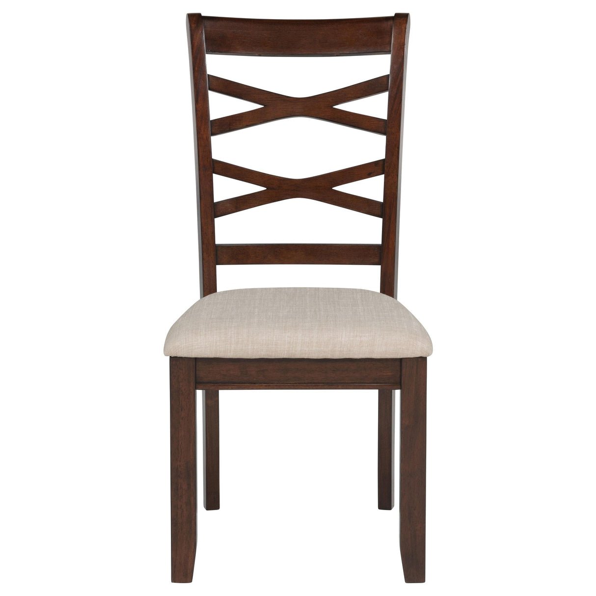 Barton Dark Brown 5-Piece Round Wood Dining Set from Coaster - Luna Furniture