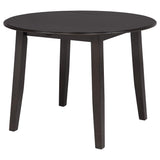 Catley Dark Coffee 5-Piece Round Drop Leaf Dining Set from Coaster - Luna Furniture