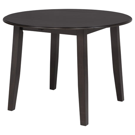 Catley Dark Coffee 5-Piece Round Drop Leaf Dining Set from Coaster - Luna Furniture