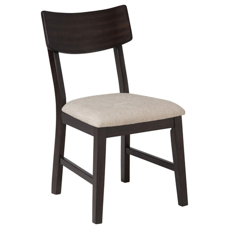 Catley Dark Coffee 5-Piece Round Drop Leaf Dining Set from Coaster - Luna Furniture