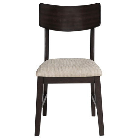 Catley Dark Coffee 5-Piece Round Drop Leaf Dining Set from Coaster - Luna Furniture