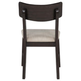 Catley Dark Coffee 5-Piece Round Drop Leaf Dining Set from Coaster - Luna Furniture